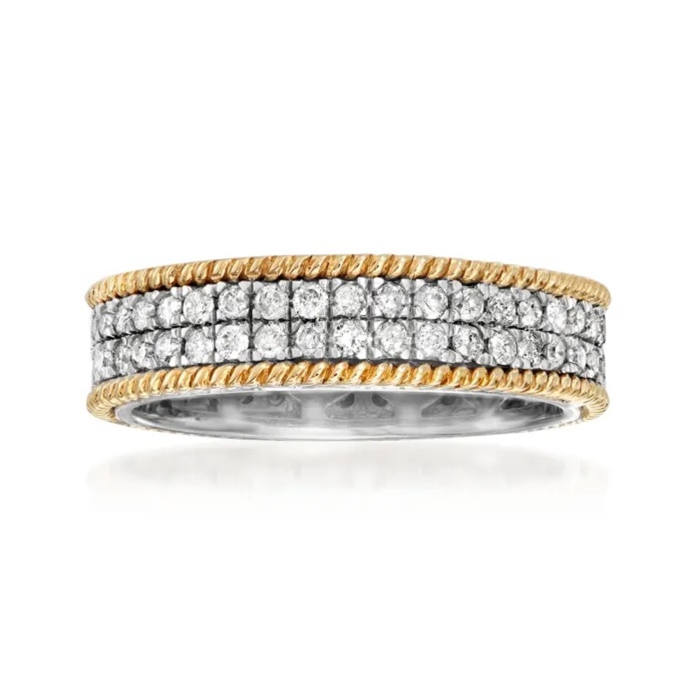 Elegant Gold and Silver Women's Ring